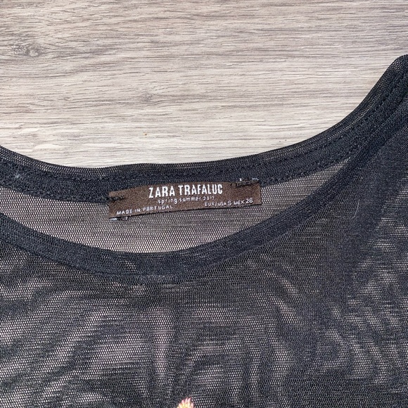 Embroidered mesh top from ZARA - Picture 2 of 4